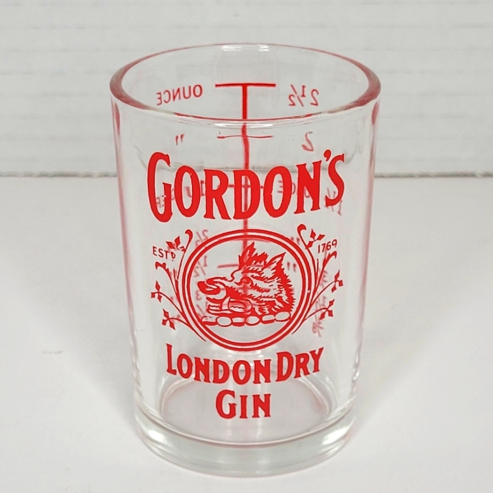 Gordons London Dry Gin Measuring Shot Glass Jigger